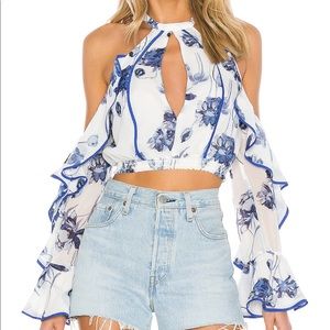 Revolve House of Harlow harmony top Xs